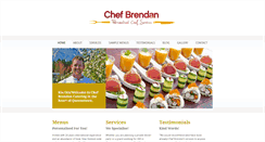 Desktop Screenshot of chefbrendancatering.com